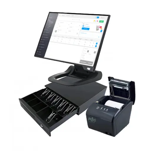 One POS Core i5 cash register package with One POS USB thermal receipt printer and cash drawer with a package of Asil accounting software